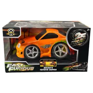 Jada Fast & Furious Brian’s Toyota Supra Diecast Toy Car Orange 25 Years Edition