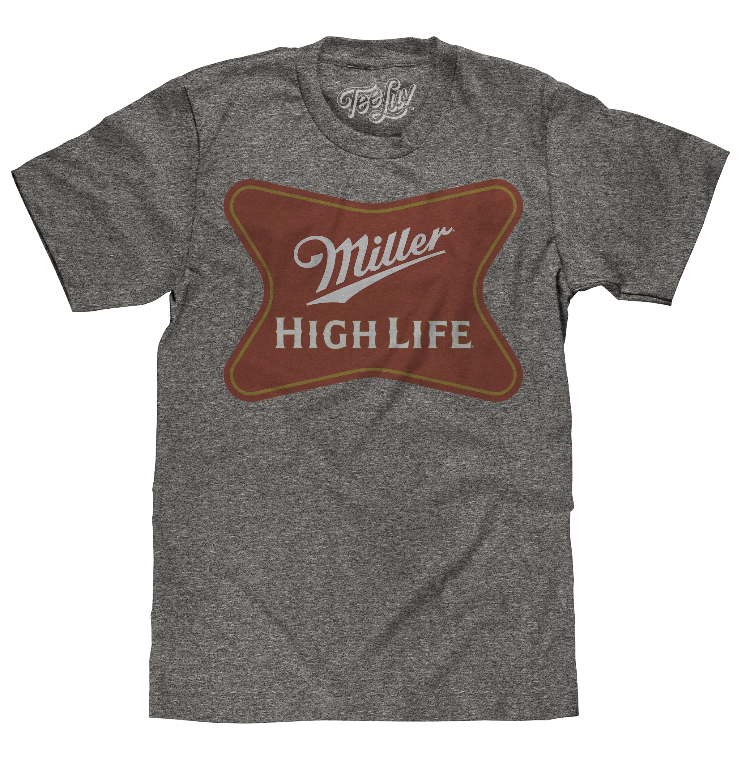 Miller High Life Gold Border Logo T-Shirt - Gray