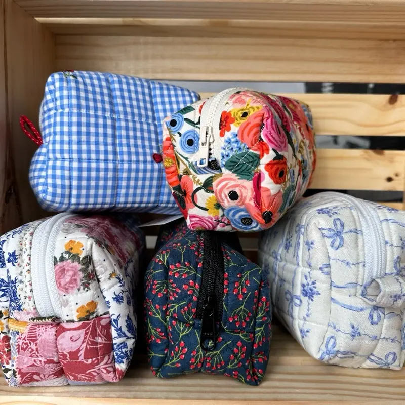 Handmade Quilted Makeup Bags – Handmade Carry Pouches