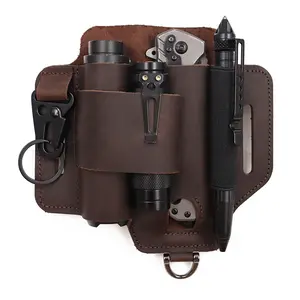 EDC tactical tool pouch - outdoor survival storage waist bag - outdoor flashlight pouch - knife pouch