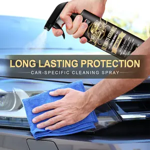 High Gloss Nano Car Coating Spray 120ml Quick Shine Auto Polish Hydrophobic Paint Protection Dustproof Ceramic Coating Long Lasting Showroom Shine for Cars