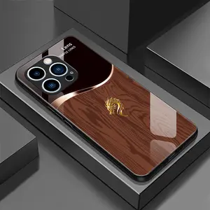 Suitable for [iPhone 14 Pro Max] Personality simple split dragon pattern creative business high-end anti-drop glass mobile phone case affordable anti-drop anti-fingerprint-888