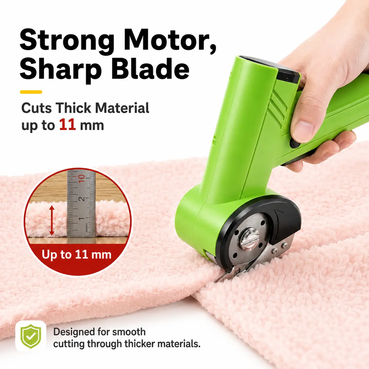 Electric Fabric/Cardboard Cutter, Precise Cut, Eases Wrist Fatigue | for Home, Warehouse And Diy, Ideal for Seniors, Women, Tailors and Crafters Cut Fabric, Leather, Box and Packaging