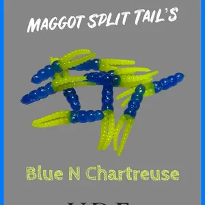 Maggot Split Tail Pan Fish Series - 1-1/2 Inch 10Pk