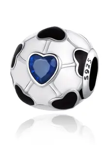 High-Quality Silver-Plated Soccer Pendant, DIY Jewelry Making Kit, Unique Minimalist Design, Perfect for Bracelets and Necklaces