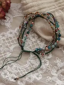 Adjustable Beaded Bracelet, Vacation Style Jewelry Accessory, Perfect Gift for Women & Girls, Trendy Fashion Design, Stackable Bracelets