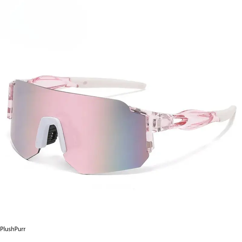 Modern Shield Cycling Eyewear - Windproof, Lightweight Biker Glasses with UV400 Protection, Shield Shape, Ultra Safe for Mountain Biking, Outdoor Cycling Accessories