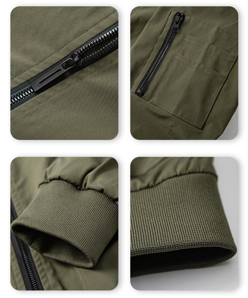 Men's new autumn overalls, youth trend simple baseball collar multi-pocket jacket, men's jacket, casual fashion jacket, spring trend versatile baseball jacket top, windproof bomber jacket men's cardigan, suitable for daily and outdoor sports wear