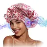 MUSICOZY 3-in-1 Bluetooth Sleep Bonnet - Black Leopard, Adjustable Lightweight Elastic Satin Wireless Music Bonnet with Waterproof Anti-Static Fabric, Ultra-Thin Built-in Speakers for Side Sleepers, Braidsafe Haircare Protection, Women's Self-Care Gift