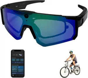 Al Smart Glasses with Camera 4K, 8MP HD POV Video Recording Glasses with Camera, Built-in Storage(No SD Card Needed), Wearable Tech Bluetooth Sunglasses for Outdoor Sports Cycling/Skiing/Hiking Wireless Smartglasses Headphones Man