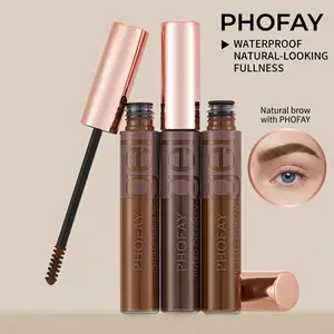 PHOFAY Tinted Eyebrow Gel | 12HR Extra Hold | Waterproof Long Lasting Brow Gel | Natural Fuller Brows
