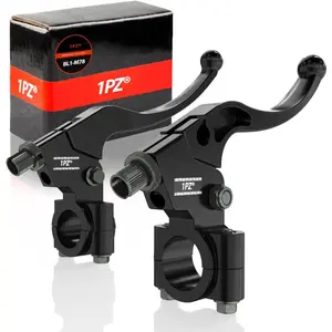 1PZ BL1-M78 Left Right 7/8" 22mm Clutch Brake Handle Levers Perch Replacement For Honda,CRF50,CRF70,CRF80,CRF100,CRF150,XR50,XR80,XR100,ATC 200m,Pit Dirt Bike,Motocross Motorcycle,Baja Mini Bike,MB200