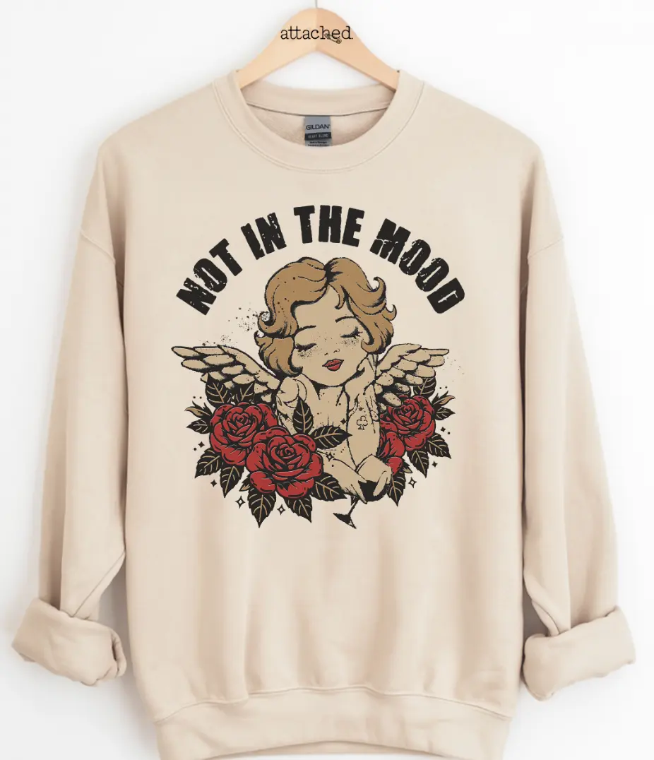 Not In The Mood Cherub Graphic Top