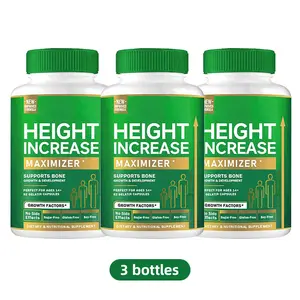 3 Bottles Growth Capsules to Grow Taller - Height Increase Maximizer with Calcium for Bone Strength -Natural Get Taller Supplement - Dietary Edible Healthcare Fitness