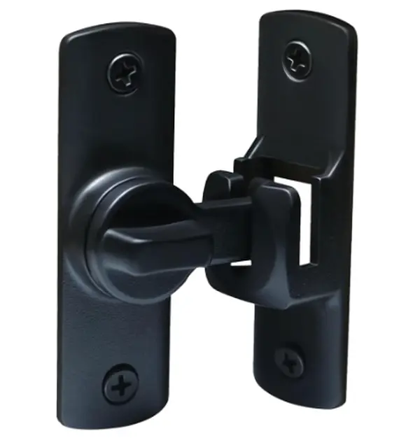 Upgraded Barn Door Lock - 90/180 Degree Flip Door Latch, Protecting Safety Sliding Gate Latches for Barn, Garden, Bathroom, Cabinet, Window, Sliding Door