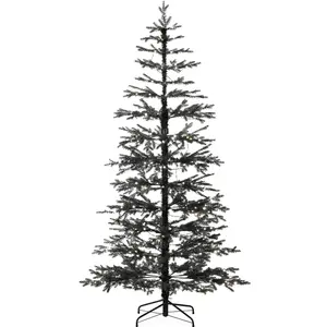 Best Choice Products 4.5ft Pre-Lit Sparse Christmas Tree w/ 100 2-in-1 LED Lights, Cordless Connection, Metal Stand