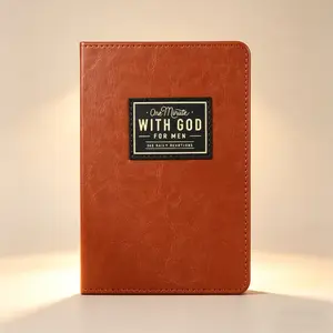 One Minute with God Devotional Journal for Men, 365 Day Christian Devotional & Bible Study Journal, Daily Scripture Prayer Reflection Notebook, Inspirational Faith Journal, Christian Gift for Birthday Christmas