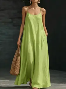 French Minimalist Summer New Arrival Dress, Casual Fashion Elegant Long Dress, Simple Gentle Style Strapless Dress, Womenswear