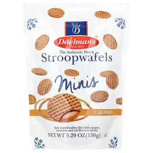 Daelmans Mini Stroopwafels, Caramel, 5.29 oz (150 g)