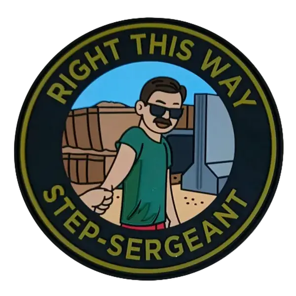 Right This Way PVC Patch