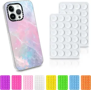 Silicone Phone Sticky Grip, 1 Piece Universal Solid Color Phone Case Mount, Soft Hands-Free & Easy To Use Smartphone Accessories for Daily Use, Hands Free Suction Phone Holder Mobile Waterproof