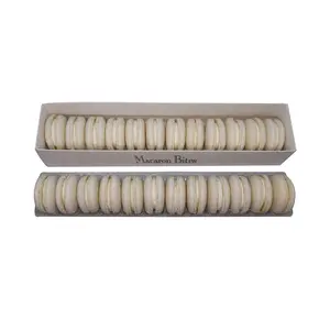 Macaron Bites French Macarons - Vanilla Macarons, 24 Count, Crunchy Exterior, Moist Interior, Creamy Exotic Fillings, Perfect for Parties