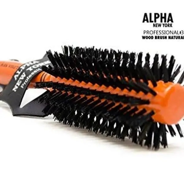 Professional styling round Nylon Bristle Brush #3010 By Alpha New York