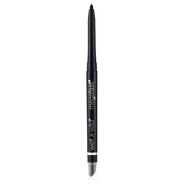 Wet N Wild MegaLast Retractable Eyeliner, 16-Hour Wear, Silky Formula, Matte Finish, Fragrance Free, Blackest Black 690A, 0.008 oz, for Adults, Eye Pencil, Single Item, 0.008Oz, Makeup, Flawless, Water Proof