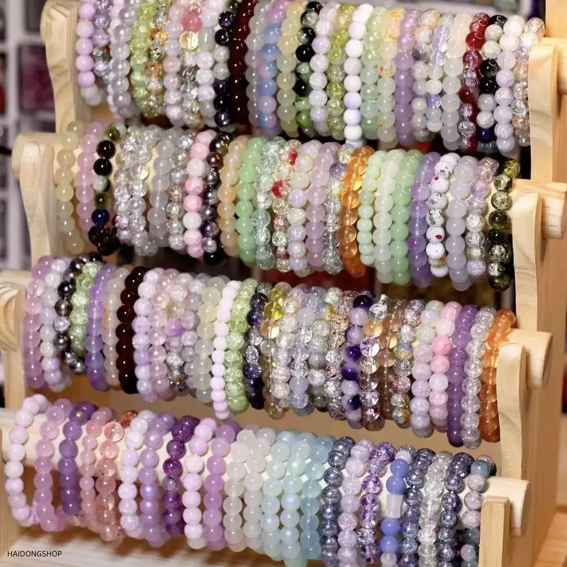 20/30 bulk pack, vintage multicolored beads, elastic stretch design, 18 cm standard length, boho versatile, lightweight, stackable