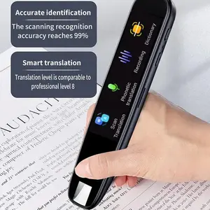 Intelligent Scanning Dictionary Pen for Teachers & Students - 123 Languages, Offline Functionality, Portable Design, 5.6cm Display, 650mAh Battery, TypeC Charging, Real-Time Translation, Photo Translation, Smart Recording - Cable