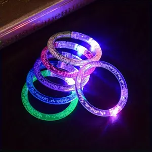 Gift for Her/Him 24-39-79 Glowing LED Bracelets, Night Light Party Supplies, Flashing Glowing LED Bracelets, Christmas And Halloween Party Gifts, New Year Gifts, Carnival, Birthday, Concert, Party Game Accessories, Random Colors (Adult Novelty)