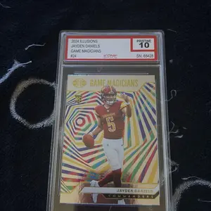 2024 Illusions Jayden Daniels Game Magicians #24 Pristine 10 Iconic Trading Card SN 65428