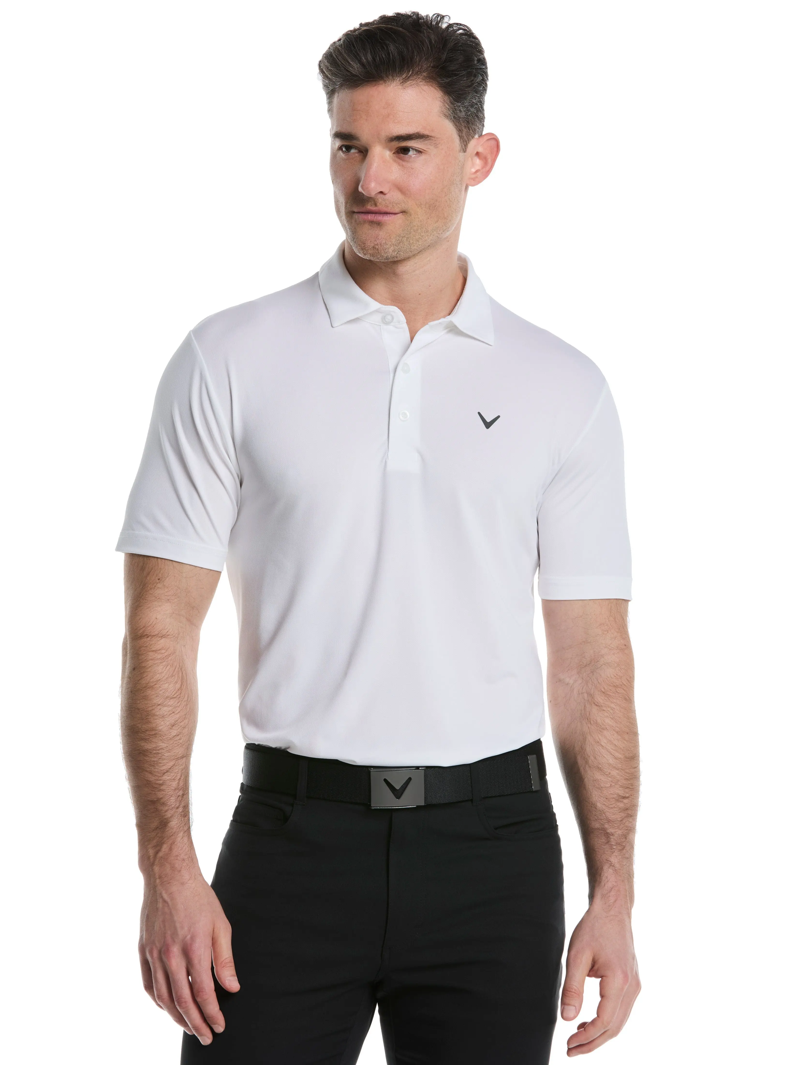 Mens Micro Hex Golf Polo Mens Micro Hex Golf Polo