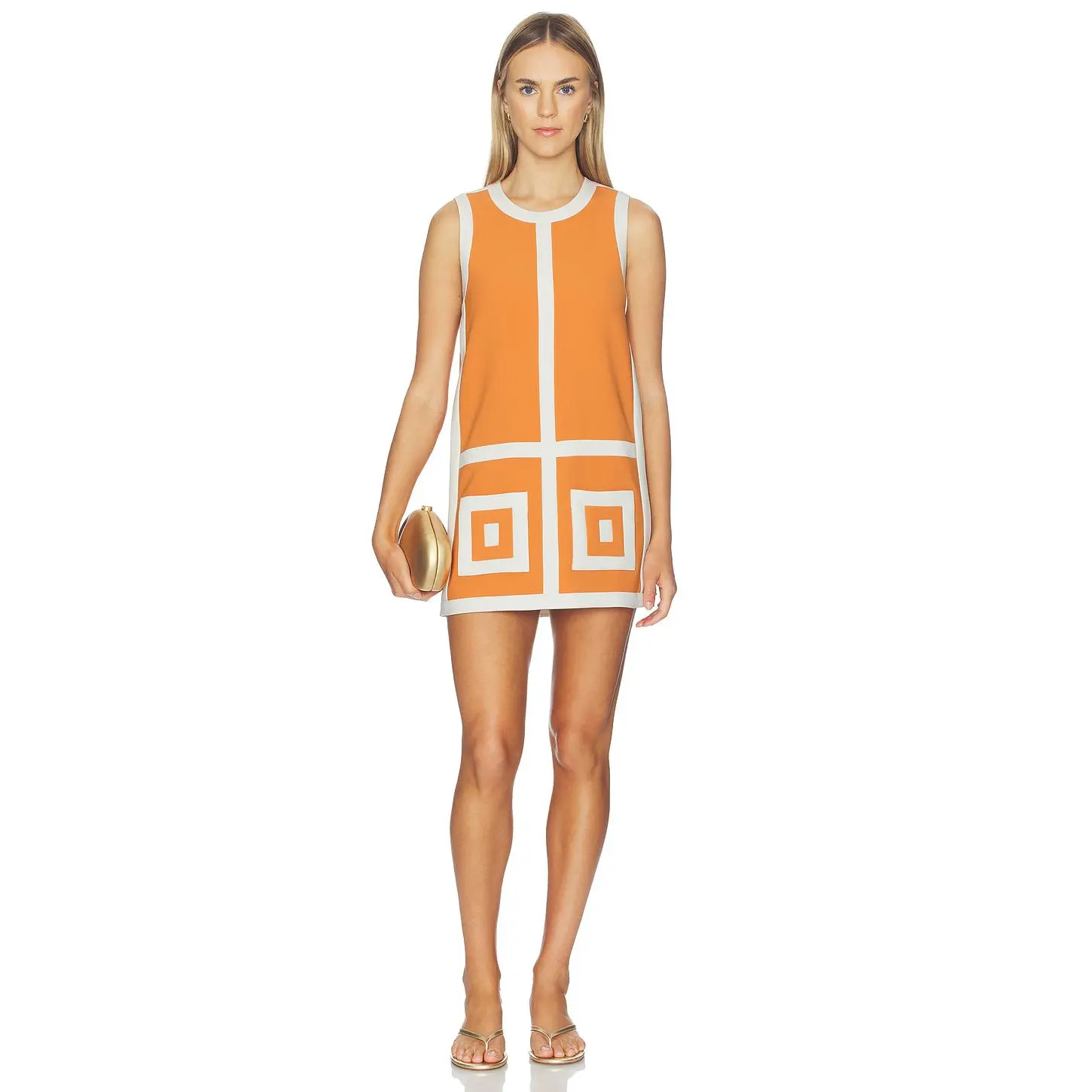 Alexis Estara Dress in Ember & White