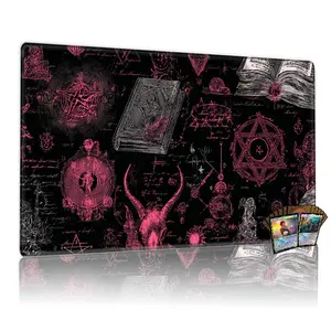 Occult Magic Ritual TCG Playmat - Tarot Card Game 12x24in MTG Card Game Mat with Anti-Slip Backing, Perfect for Family Gatherings & TCG MTG Enthusiasts, Great Gift for Board Game Lovers