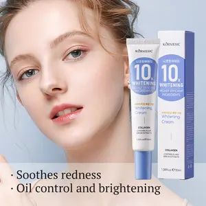 Kormesic 10x Brightening Complex Cream, Anti-Yellowing, Improves Dull Skin, Contains Plant Essence & Collagen, 30ML, Night Owl Essential