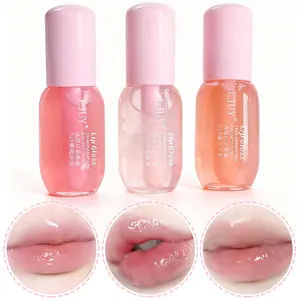 3Pcs Long-Lasting Hydrating Plumping Lip Oil, Glossy Moisturizing Lip Balm Serum, Revitalizing Nourishing Clear Lip Glaze Stick Gloss Lipstick Moisturizer Treatment for Girls Women Dry Cracks Christmas Mother's Day Gift Skincare Moisture Cosmetics Makeup