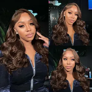 [2026 New] AliPearl Wigs 250% Dentity Side Part Glueless #4Dark Brown Body Wave 6x8 Lace Closure Wig with Drawstring Pre Styled Pre Cut Pre Plucked Human Hair