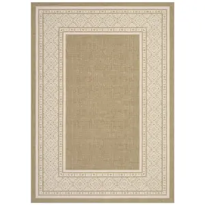 Soft Washable Non Slip Geometric Runner Rugs, Modern Neutral Bordered Area Rugs, Large Throw Carpet for Living Room, Bedroom
