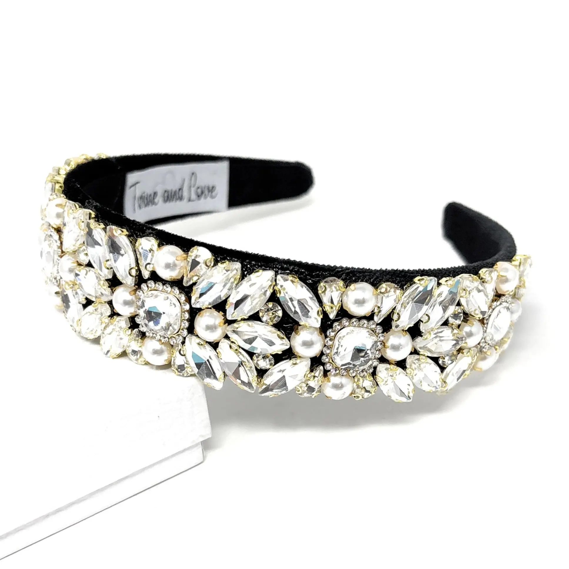 Olivia Clear Embellished Baroque Headband