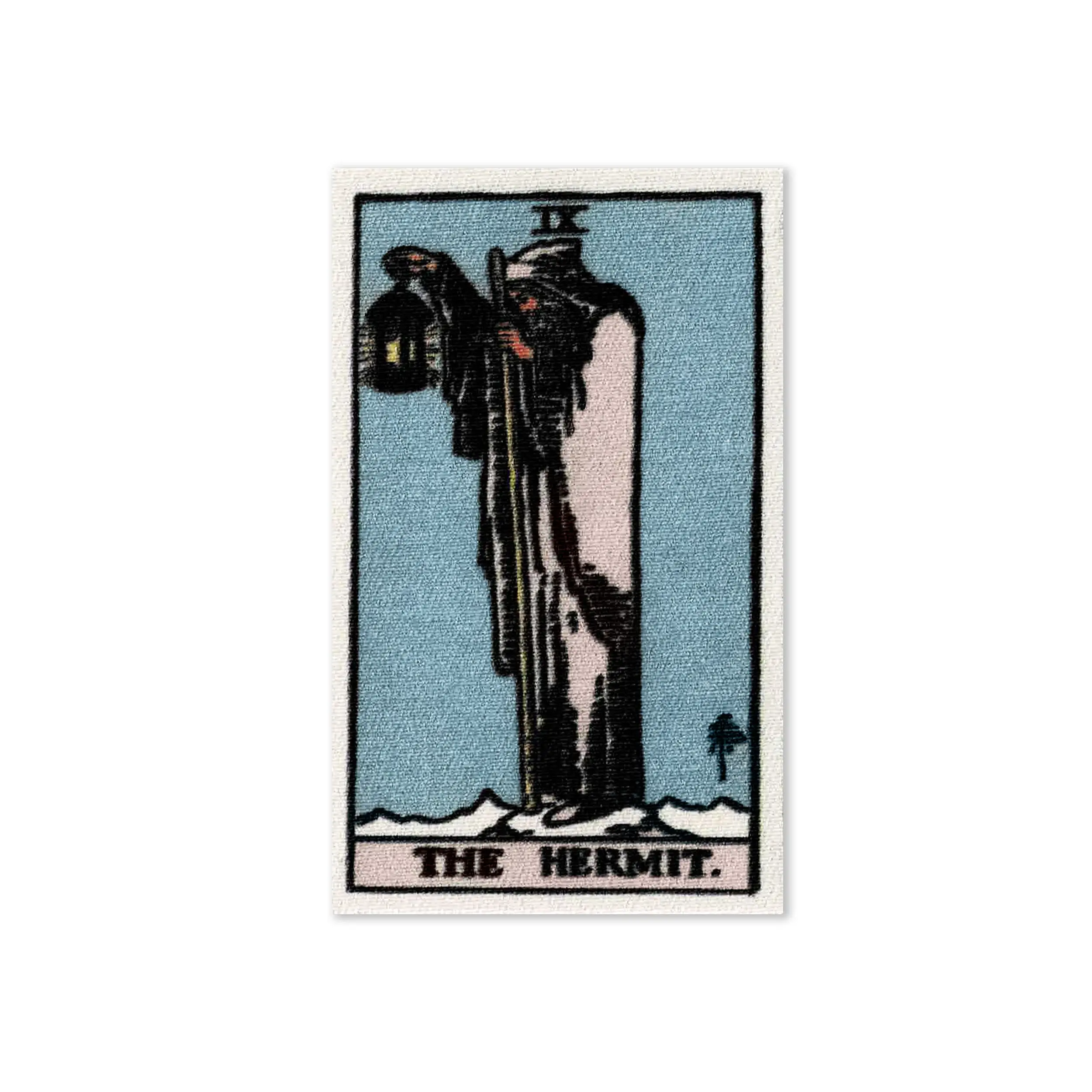 Tarot Card The Hermit Fabric Patch for Jackets, Bags, & Clothes