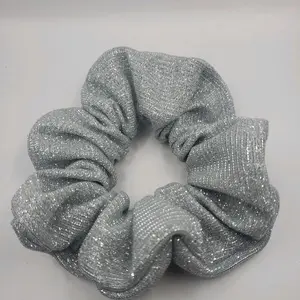 Silver glitter scrunchy