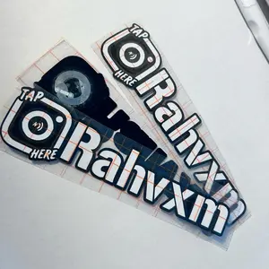Custom NFC Tag Instagram Handle Decal: Social Media Car Window Vinyl