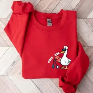 Goose Nurse Sweatshirt, Cuff Em Nurse Practitioner Sweatshirt, ER Nurse Sweatshirt, Nursing Graduation Gift Sweater, Cute Nurse Sweatshirt