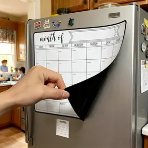 Magnetic Refrigerator Calendar, Reusable Monthly Planner, Weekly Dry Erase Board, Task & Meal Planning, Perfect Christmas Gift, Fridge Calendar Magnetic