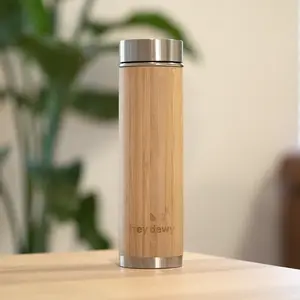 Hey Dewy HYDRATE: bamboo water bottle