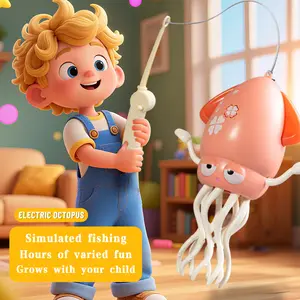 2025 Upgraded Smart Dancing Octopus Toy with Obstacle Avoidance LED Lights USB Rechargeable Educational Companion for Kids & Adults