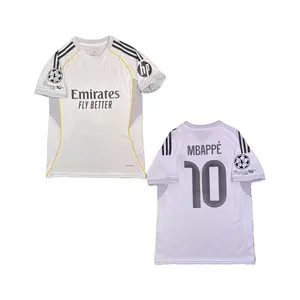 25 26 Home White10 Mbappe Short Sleeve Jersey