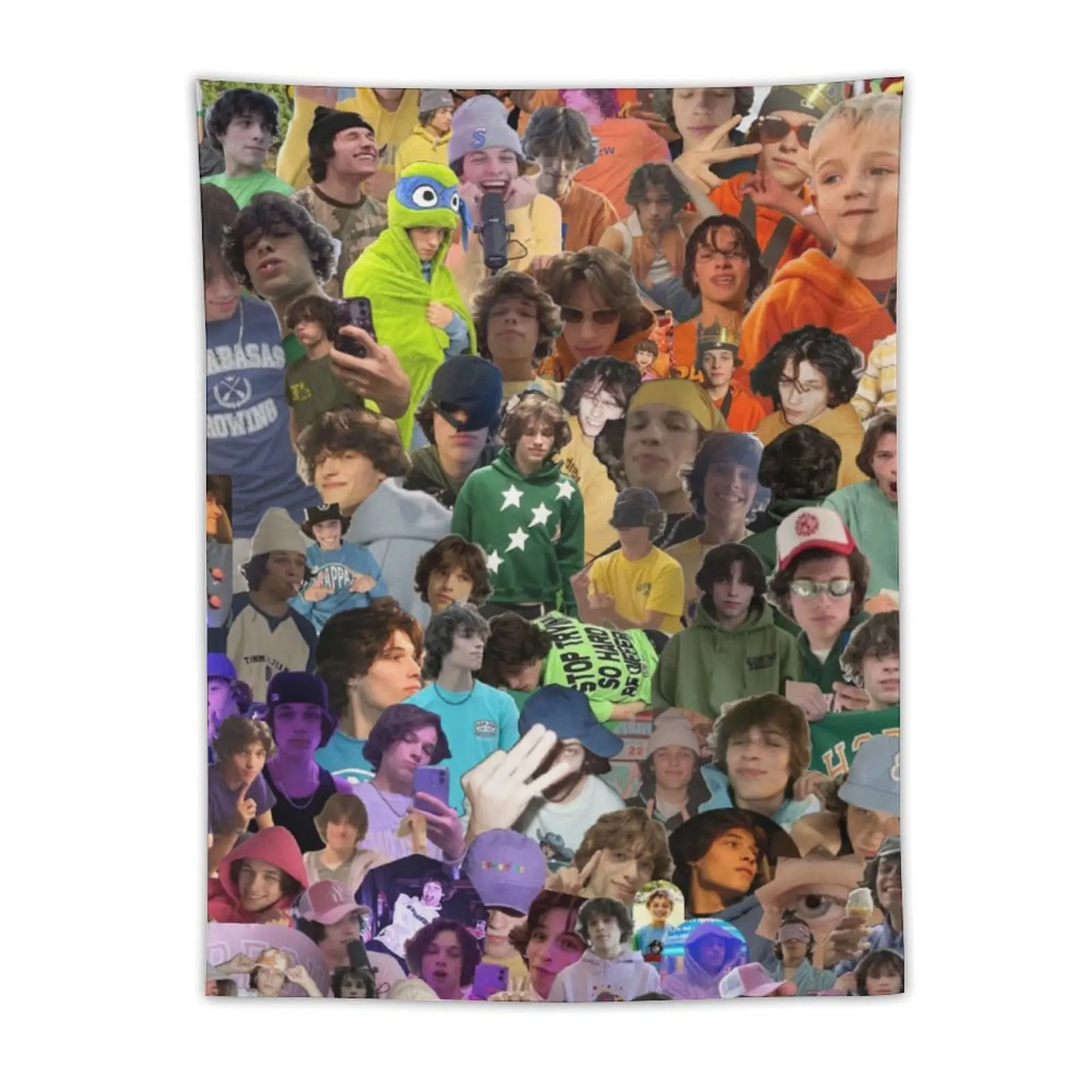 Chris Star Sturniolo Bright Watercolour Figures Decorative Light Cotton-Linen Wall Art Flag Tapestry, Style 1 Indoor Home Decor for Living Rooms, Dormitories, Printing