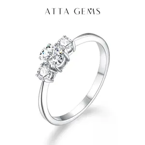 Oval Cut Synthetic Moissanite Ring Jewelry Luxury Ring for Engagement Wedding Gift R073